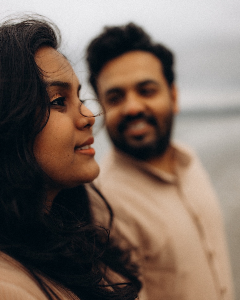 Alok — beach maternity session, Bull Island, Dublin Bay