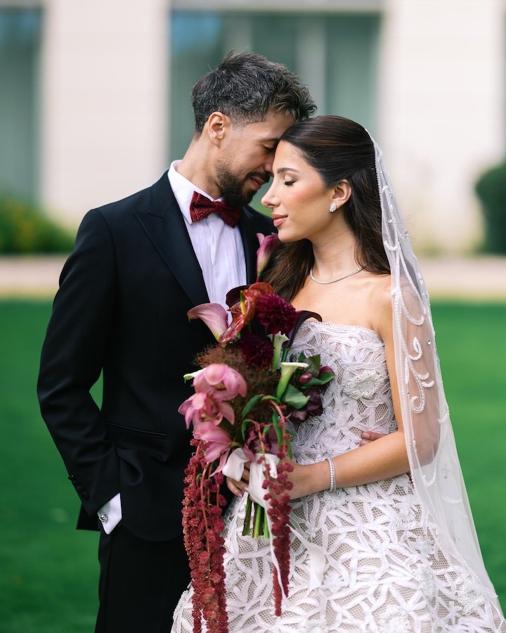 Amar & Hosam — Powerscourt Hotel wedding couple