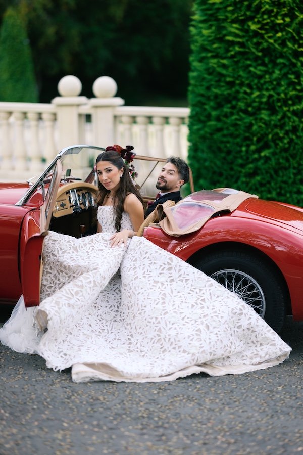 Amar & Hosam — Powerscourt Hotel couple portrait Wicklow