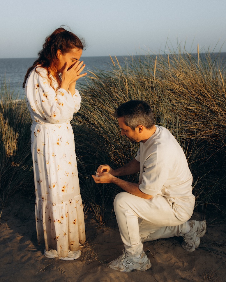 Anaelle & Mathieu — engagement photography Ireland, Co. Wicklow