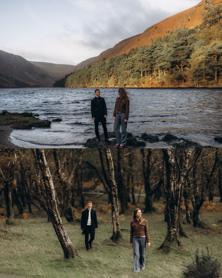 Dima & Kate — woodland couple Ireland, Glendalough, Co. Wicklow