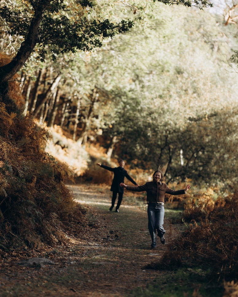 Dima & Kate — forest portrait, Glendalough, Co. Wicklow