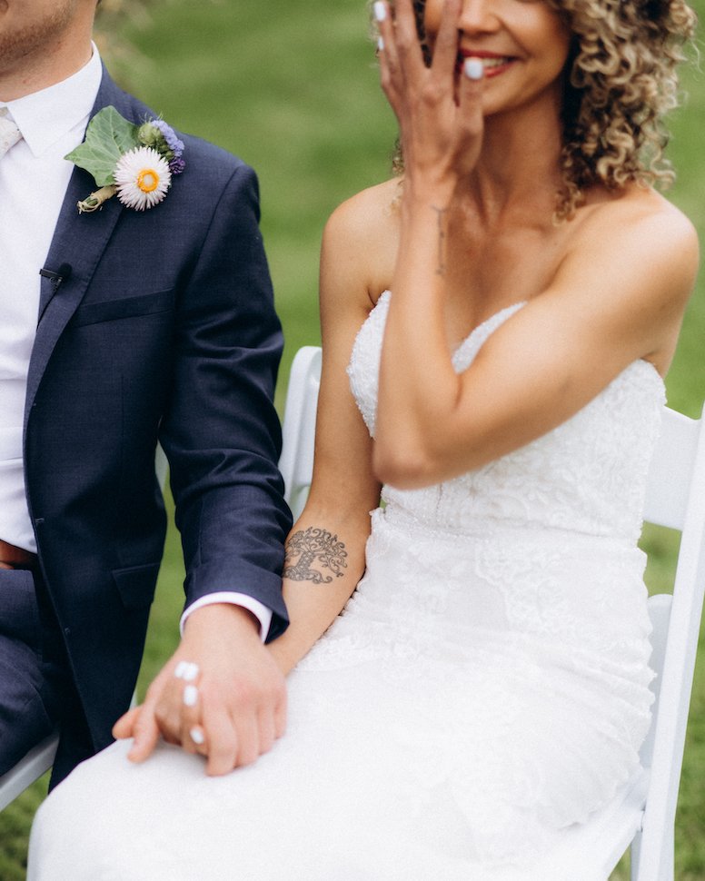 Dominique & Ciaran — couple on wedding day, Falls Hotel, Ennistymon, Co. Clare