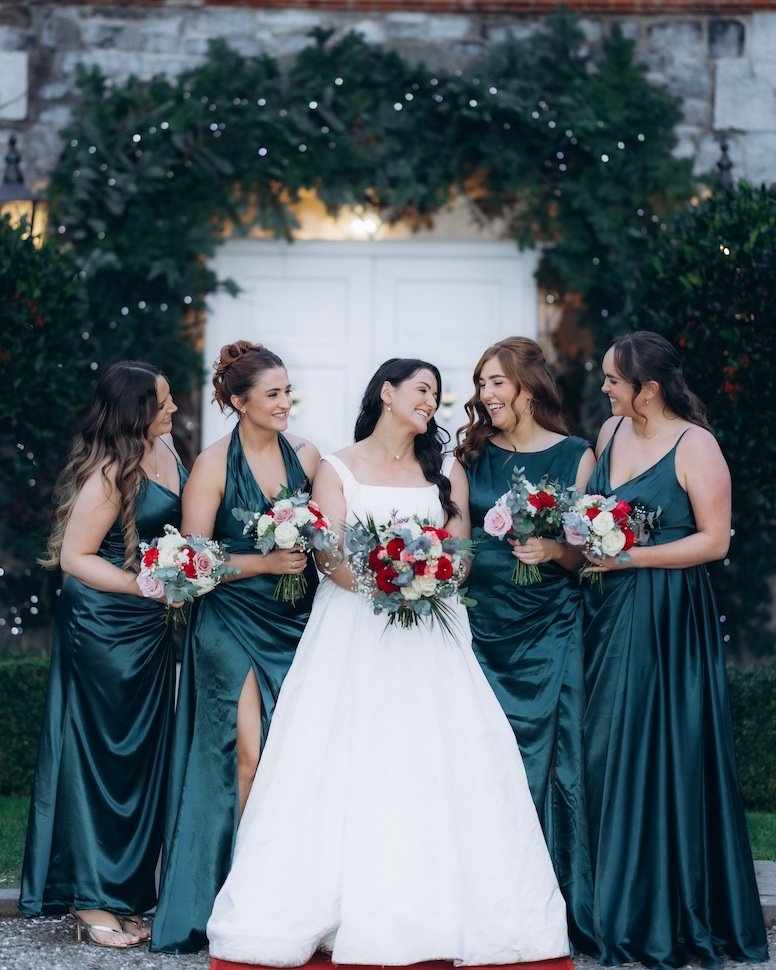 Dylan & Siobhan — evening wedding light, Ballymagarvey Village, Co. Meath