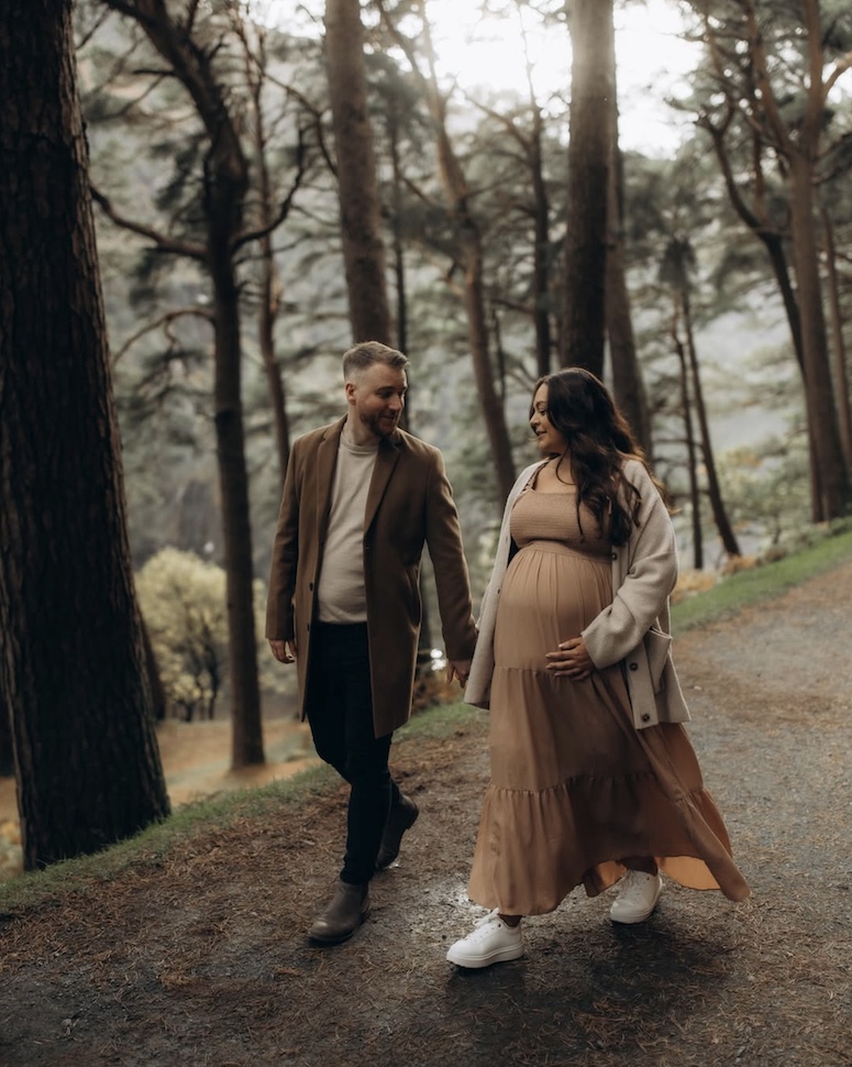Ebony and Ryan at Glendalough — maternity photography Co. Wicklow