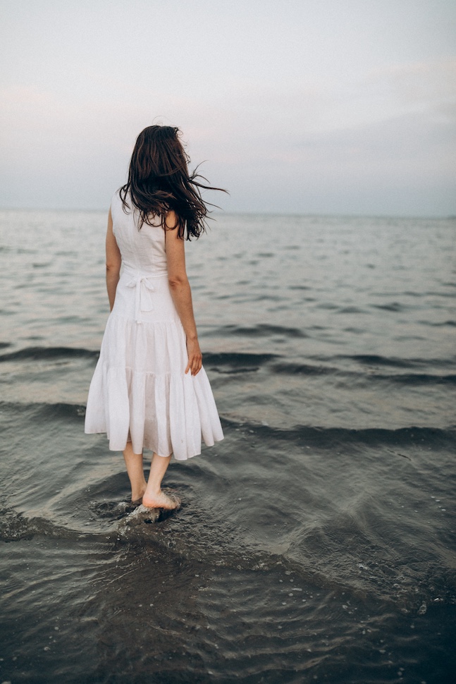 Gabi & Vasi — sandy shore couple, Bull Island, Dublin Bay