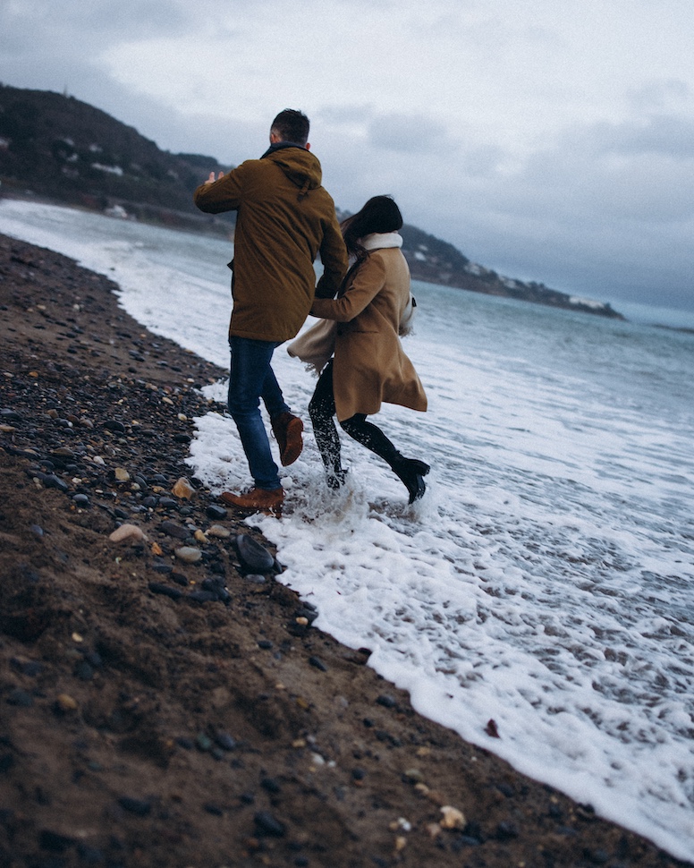 Jolene & Stephen — Killiney Beach couple, Killiney Beach, Co. Dublin