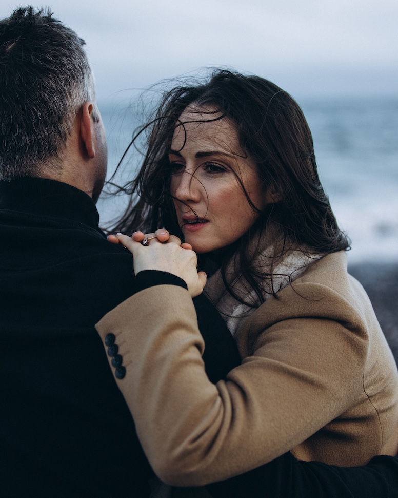 Jolene & Stephen — a love story session at Killiney Beach, Dalkey