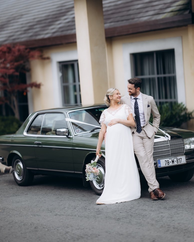 Lauren & Keith — wedding couple outdoors, Druids Glen Hotel, Co. Wicklow