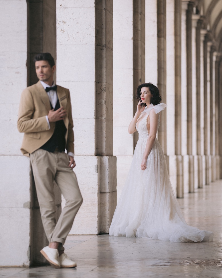 Oksana and Alex — evening portraits, Lisbon wedding photography