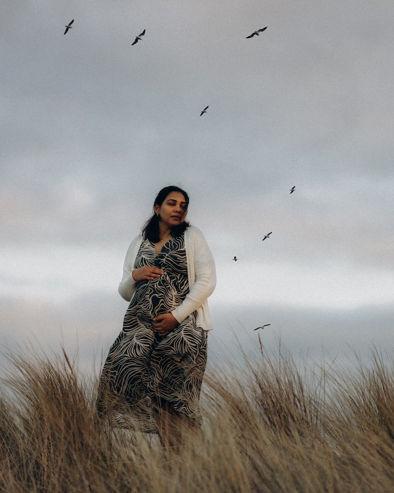 Priyanka & Satwik — Bull Island maternity session, Bull Island, Dublin Bay