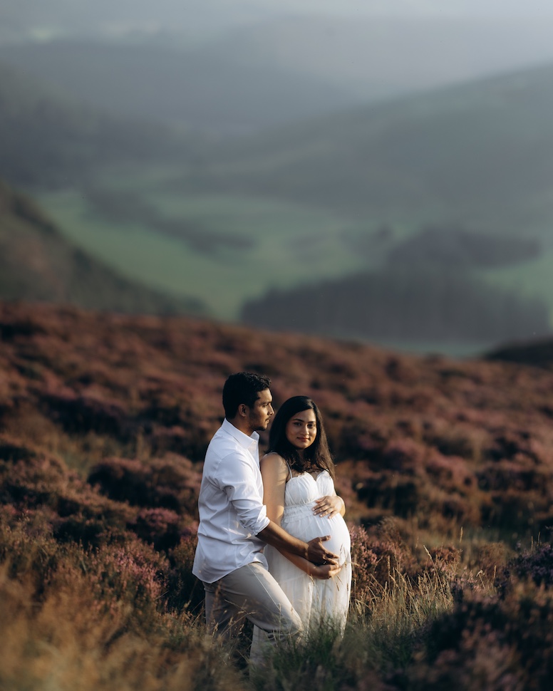 Rachita & Sid — Wicklow wilderness maternity, Wicklow Mountains near Guinness Lake