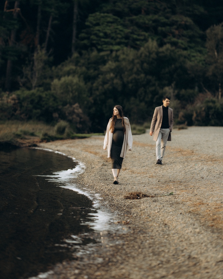 Tatiana & Ivan — maternity session pine path, Glendalough, Co. Wicklow