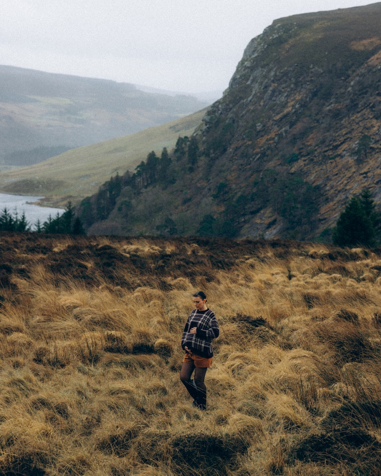 Zoya & Alex — Sally Gap maternity portrait, Wicklow Mountains
