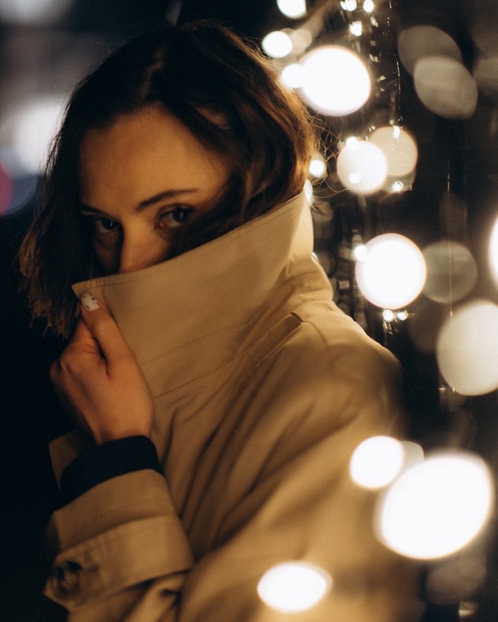 Zoya in Dublin city — individual portrait, quiet streets, Ireland