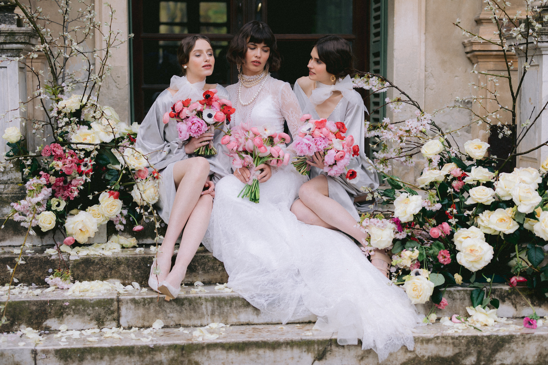 Wedding portrait in natural light